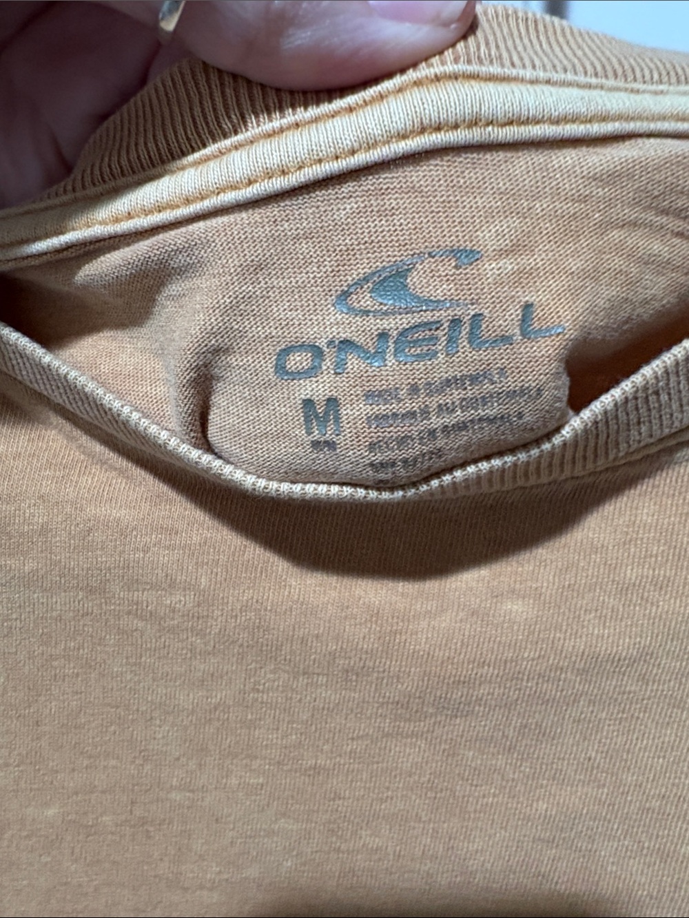 O'Neill Cropped Tee in Camel Brown with Eyelash - Picture 3 of 6